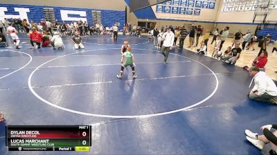 69 lbs Cons. Round 2 - Dylan DeCol, Uintah Wrestling vs Lucas Marchant, South Summit Wrestling Club