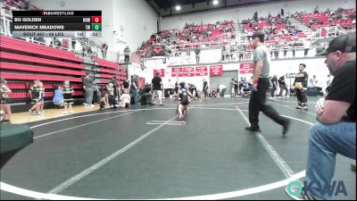 49 lbs Consi Of 8 #2 - Bo Golden, Team Nomad vs Maverick Meadows, Tuttle Wrestling