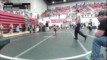 49 lbs Consi Of 8 #2 - Bo Golden, Team Nomad vs Maverick Meadows, Tuttle Wrestling