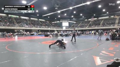 125 lbs Quarterfinal - Demetrios Gourgoulianis, Bel Air vs Justin Estrada, Ravena