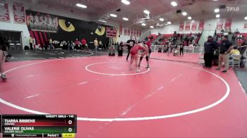 145 lbs Cons. Round 4 - Valerie Olivas, Golden Valley vs Tiarra Bibbens, Oxnard