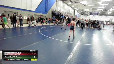 92 lbs Quarterfinal - Jaxten Tracy, Aviator Wrestling Academy vs Mason Spendlove, Brighton Wrestling Club