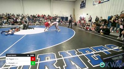 110 lbs Consolation - Austin Fagan, Fort Gibson Youth Wrestling vs Laker Pickett, Jay Wrestling Club