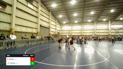 180+ Semifinal - Peyton Curtis, Delta Wrestling Club vs Ameris Koch, Bear River Junior High Wrestling Club