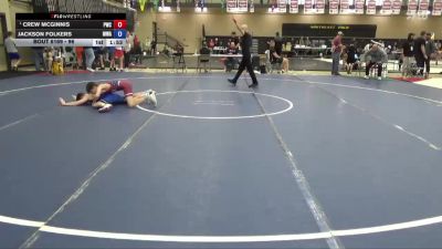 96 lbs 1st Place Match - Crew McGinnis, Powerhouse Wrestling Club vs Jackson Folkers, Moen Wrestling Academy