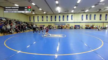 184 lbs Quarterfinal - Jackson Hughes, Msoe vs Brandt Bombard, Augsburg
