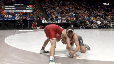 141 lbs Semis & 3rd Wb (16 Team) - Jesse Mendez, Ohio State vs Brock Hardy, Nebraska