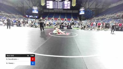 152 lbs Cons 8 #1 - Shawna Sundholm, Michigan vs Anna Vasey, Illinois