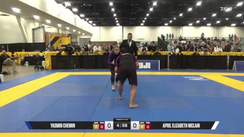 April Elizabeth McLain vs Yasmin Chemin 2025 World IBJJF Jiu-Jitsu No-Gi Championship