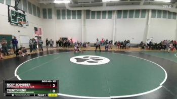 102 lbs Champ. Round 1 - Ricky Schneider, Diamondville Wrestling Club vs Trenton Enis, Thermopolis Wrestling Club