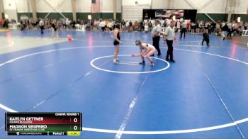 115-126 lbs Champ. Round 1 - Kaitlyn Gettner, Calhan Bulldogs vs Madison Siegfried, St. Francis Wrestling Club