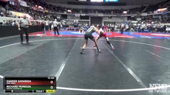 7A 126 lbs Cons. Round 2 - Richard Munguia, Smiths Station Hs vs Zander Samargia, Bob Jones