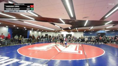 62 lbs Quarterfinal - Isabelle Harvey, St. Maries Wrestling Club vs PaizLeigh Lopez, All In Wrestling Academy