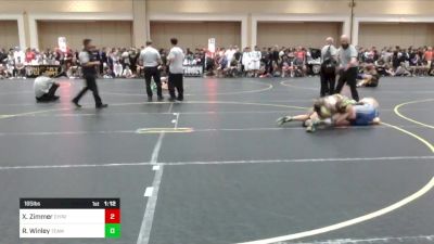 165 lbs Round Of 64 - Xander Zimmer, Cypress HS vs Robert Winley, Team Thunder