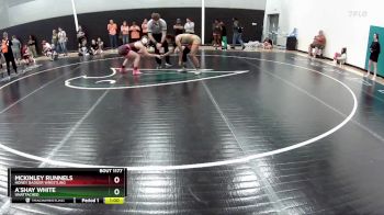 120 lbs Cons. Semi - Mckinley Runnels, Honey Badger Wrestling vs A`shay White, Unattached