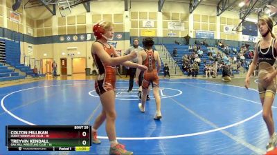 78 lbs Placement Matches (8 Team) - Treyvin Kendall, Oak Hill Wrestling Club vs Colton Millikan, Husky Wrestling Club