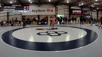 70 kg Cons. Round 6 - Matthew Sarbo, UPJ vs Deon Pleasant, Dragon Wrestling Club