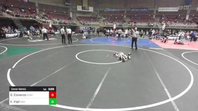 46 lbs Consolation - Gabriel Cisneros, Duran WC vs Evan Vigil, War