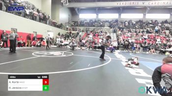 49 lbs Quarterfinal - Alex Korte, Wagoner Takedown Club vs Ryder Jenkins, Beggs Youth Wrestling Program