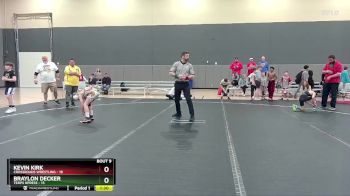 72 lbs Round 3 (6 Team) - Braylon Decker, Terps Xpress vs Kevin Kirk, Crossroads Wrestling