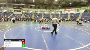 95 lbs Semifinal - Xavier Castillo, Juggernaut WC vs Braxton Smith, Bear Cave WC