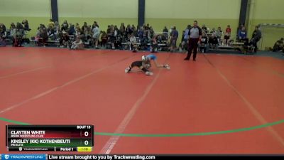 60 lbs Round 1 - Kinsley (kk) Kothenbeutel, MN Elite vs Clayten White, Bison Wrestling Club