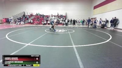 165 lbs Champ. Round 1 - Jaden Adams, LAFAYETTE-Wildwood vs Cameron Broeker, OAK PARK