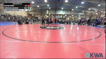 52 lbs Consolation - Blayne Hines, Comanche Takedown Club vs Christian Jackson, Husky WC