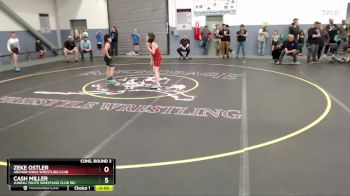 86 lbs Cons. Round 3 - Cash Miller, Juneau Youth Wrestling Club Inc. vs Zeke Ostler, Anchor Kings Wrestling Club