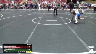 90 lbs Champ. Round 1 - Danny Lampert, Winfield Youth Wrestling Club vs Maxuim Tuttle, SAW