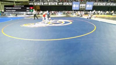 Girls 3A 125 lbs Champ. Round 2 - Alexa Kemp, Walla Walla (Girls) vs Nevaeh Howerton, Snohomish (Girls)