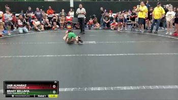 56 lbs Round 5 (8 Team) - Jair Almaraz, Backyard Brawlers vs Brady Bellavia, Terps Northeast ES