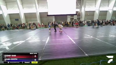 112 lbs Cons. Round 4 - Sydney Babi, CO vs Nohea Booth, CA