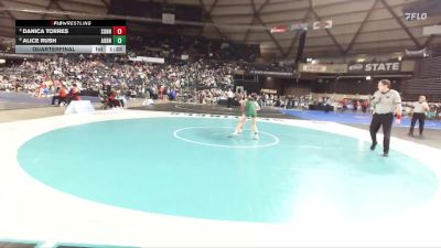 Girls 4A 110 lbs Quarterfinal - Danica Torres, Sunnyside (Girls) vs Alice Rush, Auburn (Girls)