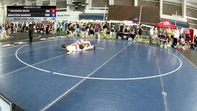 144 lbs Cons. Round 5 - Jackson Beck, Idaho vs Braxton Barent, Team Champs Wrestling Club