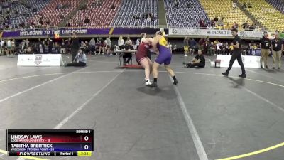 180 lbs Round 1 (3 Team) - Lindsay Laws, Lock Haven University vs Tabitha Breitrick, Wisconsin Stevens Point