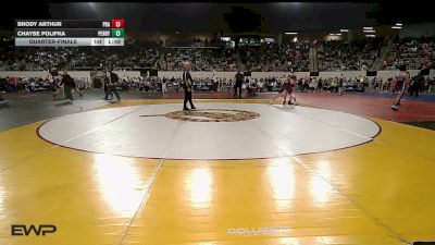 200 lbs Quarterfinal - Brody Arthur, Prague vs Chayse Polifka, Perry