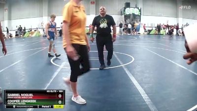 160 lbs Cons. Round 2 - Gabriel Noguel, Eagle Empire Wrestling vs Cooper Lengkeek, Michigan Premier