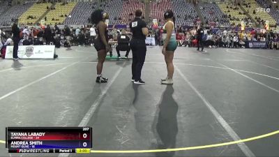 207 lbs Semis (4 Team) - Tayana Labady, Elmira College vs Andrea Smith, Mount Olive