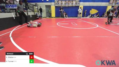 60-70 lbs Rr Rnd 2 - Eralynn Slaton, Bristow Wrestling vs Peyton Turner, Owasso Takedown Club