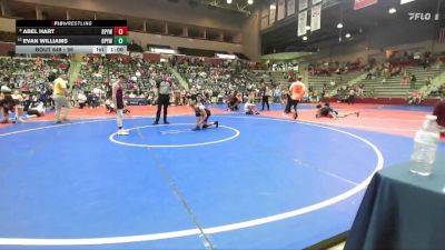 96 lbs Cons. Round 2 - Evan Williams, Benton Parks Youth Wrestling vs Abel Hart, Benton Parks Youth Wrestling