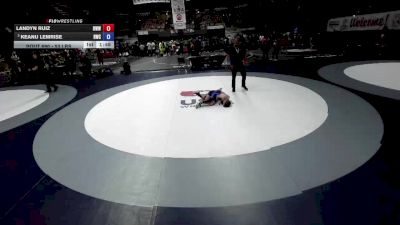 53 lbs 1st Place Match - Landyn Ruiz, Red Wave Wrestling vs Keanu Lemrise, Redwood Wrestling Club