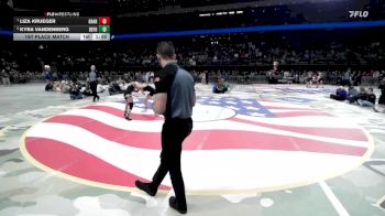 1st Place Match - Liza Krueger, Groton Area vs Kyra Vandenberg, Belle Fourche