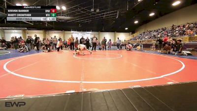 76 lbs Semifinal - Steven Barber, Spartan Mat Club vs Rhett Crowther, Wtc