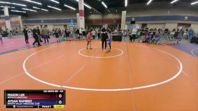 63 lbs Round 2 - Mason Lee, ReZults Wrestling vs Aydan Ramirez, Brazos Valley Wrestling Club