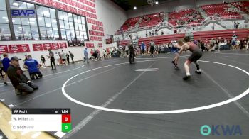 76 lbs Rr Rnd 1 - Wyatt Miller, Chandler Takedown Club vs Clay Bach, Weatherford Youth Wrestling