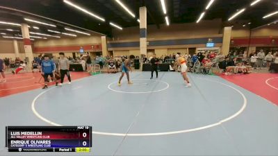 144 lbs Quarterfinal - Luis Medellin, All Valley Wrestling Club vs Enrique Olivares, Category 5 Wrestling Club