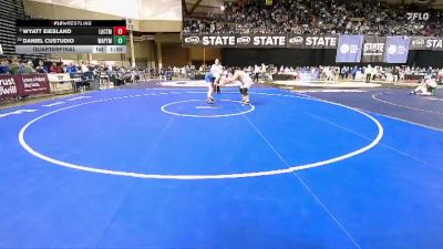 Boys 1A 285 lbs Quarterfinal - Daniel Custudio, Wapato vs Wyatt Eiesland, La Center