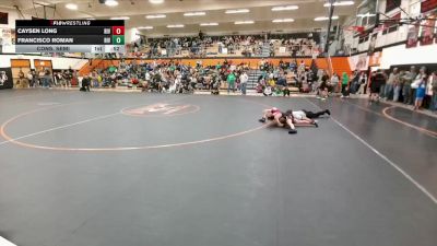 77 lbs Cons. Semi - Francisco Roman, Riverton Middle School vs Caysen Long, Riverton Middle School