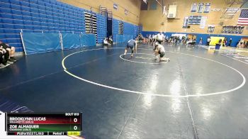 170lbs Champ. Round 3 - Brooklynn Lucas, Willamette (Girls) vs Zoe Almaguer, Chiawana (Girls)